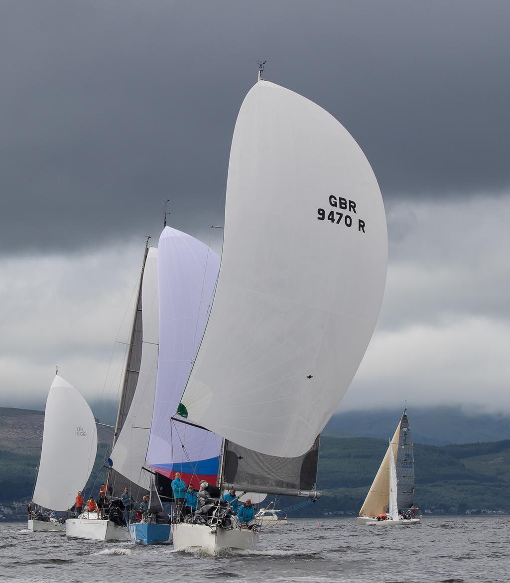 Fleet action - Old Pulteney Mudhook Regatta 2017 © Neill Ross